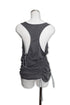 WAVE RUCHE DRAWCORD TANK -CHARCOAL-