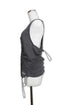 WAVE RUCHE DRAWCORD TANK -CHARCOAL-