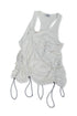 WAVE RUCHE DRAWCORD TANK -IVORY- *Last1