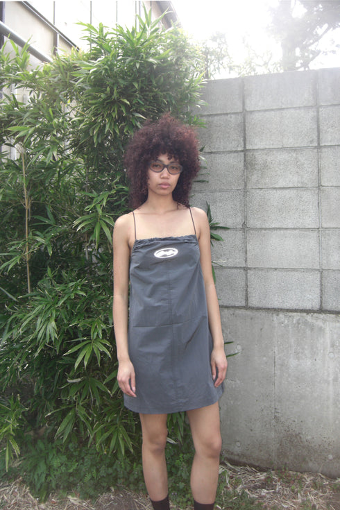 【RESTOCK】TECH REFLECTER LOGO MINI DRESS -CHARCOAL-