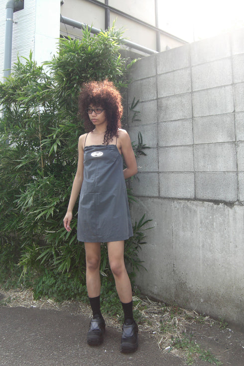 【RESTOCK】TECH REFLECTER LOGO MINI DRESS -CHARCOAL-