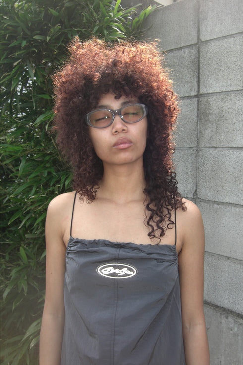 【RESTOCK】TECH REFLECTER LOGO MINI DRESS -CHARCOAL-