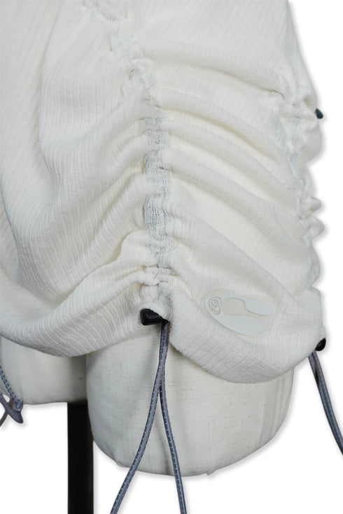 WAVE RUCHE DRAWCORD TANK -IVORY- *Last1