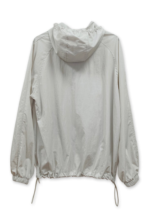 NYLON GATHERED WINDBREAKER -IVORY-