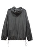 NYLON GATHERED WINDBREAKER -CHARCOAL-