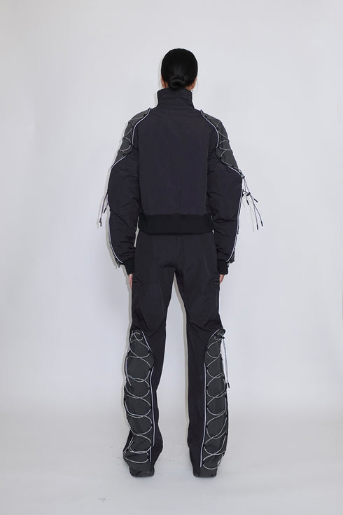 CODE MAZE ECO FABRIC PANTS -BLACK (BAMBOO CHARCOAL)-