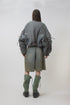 【PRE-ORDER】METAMORPHOSIS ECO FABRIC BOMBER JACKET -GRAY (BAMBOO CHARCOAL)-