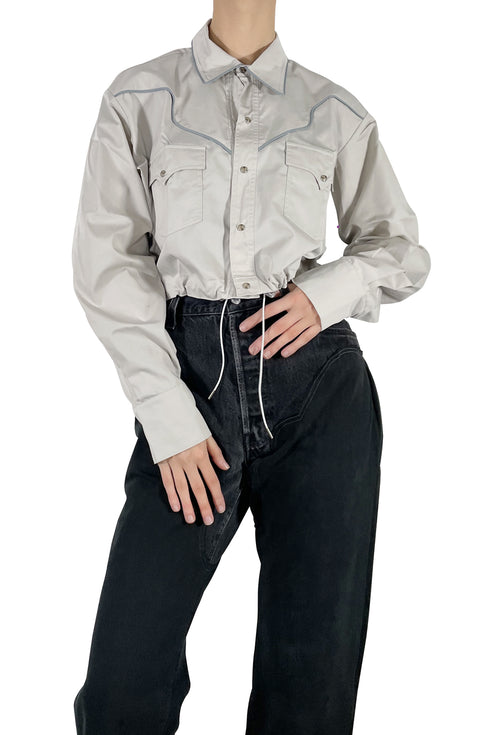 【RESTOCK】WESTERN COWBOY SHIRT -GRAY- *Last1