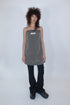 【RESTOCK】TECH REFLECTER LOGO MINI DRESS -CHARCOAL-