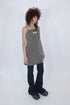 【RESTOCK】TECH REFLECTER LOGO MINI DRESS -CHARCOAL-