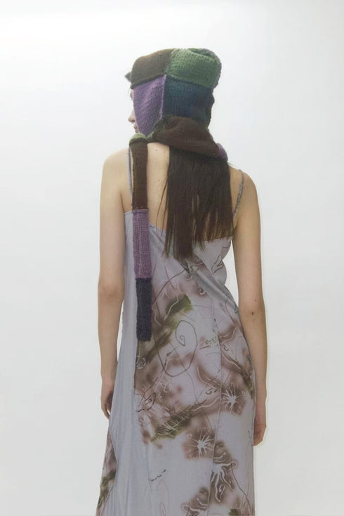 Allergy × Cycle PATCHWORK HOODED SCARF