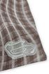 WAVY CHECK BEANIE -BROWN MIX-