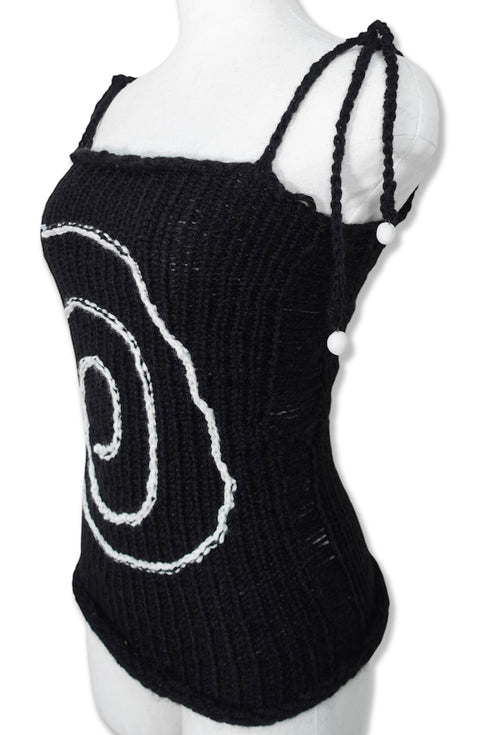 BEZNAL × Cycle "Spiral top" -BLACK- *Last1