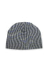 WAVY CHECK BEANIE -BLUE MIX-