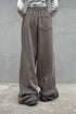 LOGO WASHED SWEAT LINE PANTS -BROWN- *Last1