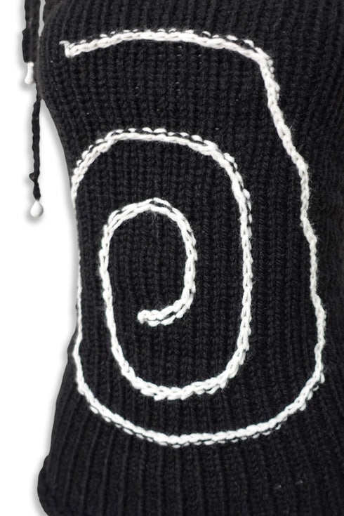 BEZNAL × Cycle "Spiral top" -BLACK- *Last1