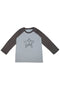 FEUERGOD × Cycle STAR RAGLAN TEE -CHARCOAL×ASH BLUE-