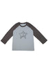 FEUERGOD × Cycle STAR RAGLAN TEE -CHARCOAL×ASH BLUE-