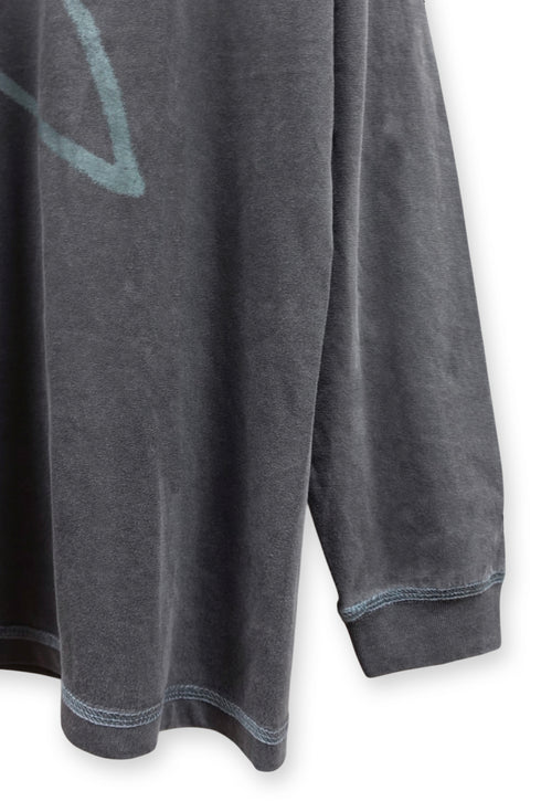 FEUERGOD × Cycle STAR LONG SLEEVE TEE -CHARCOAL-