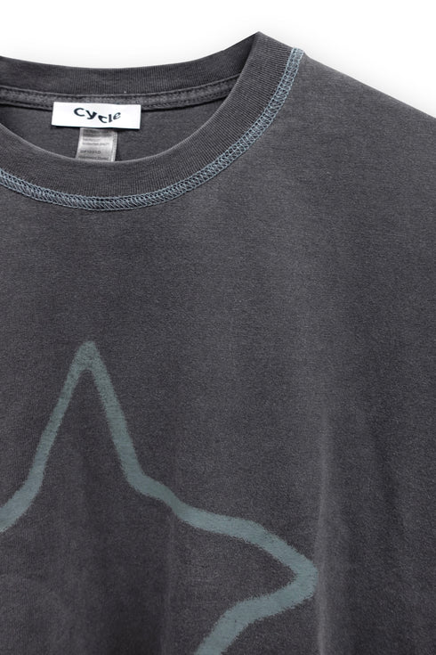 FEUERGOD × Cycle STAR LONG SLEEVE TEE -CHARCOAL-