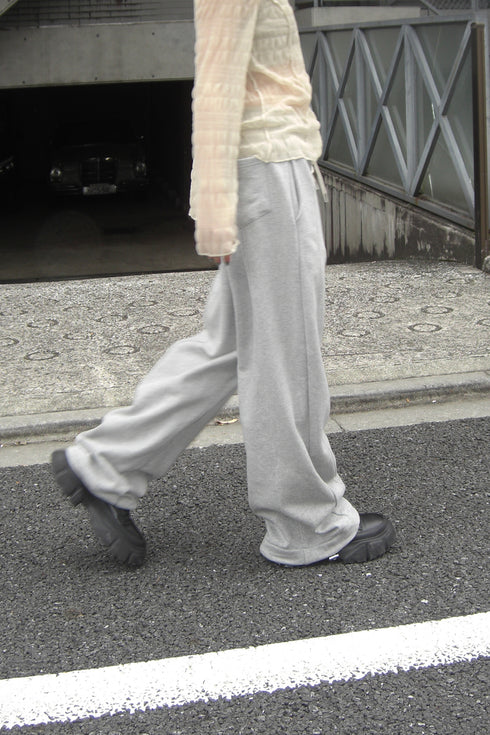 PAPER LOGO LINE SWEAT PANTS -GRAY- *Last1