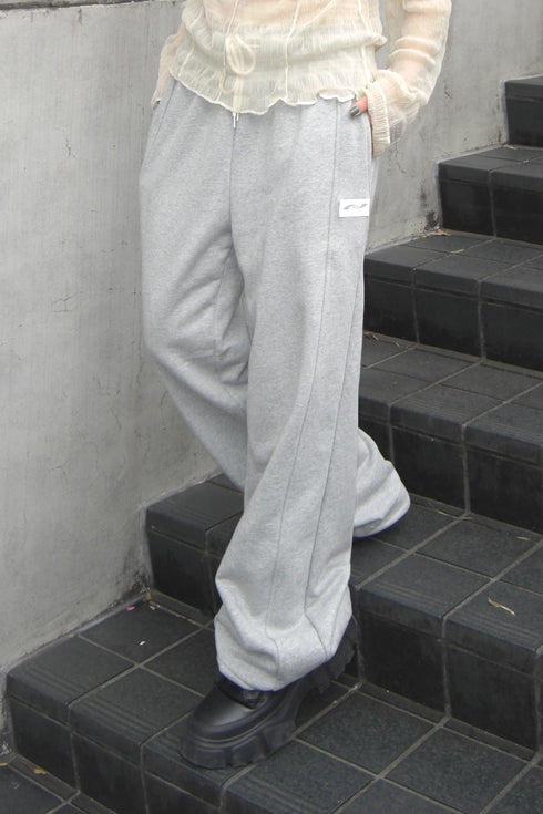 PAPER LOGO LINE SWEAT PANTS -GRAY- *Last1
