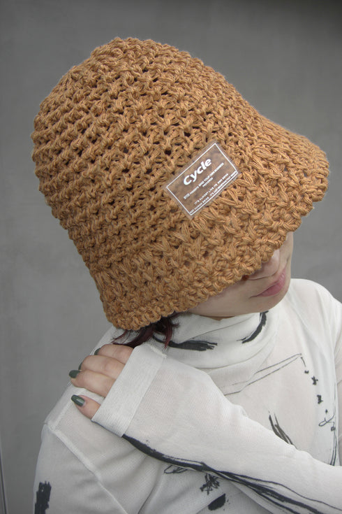 SUMMER STRAW HAT -SAND ORANGE-