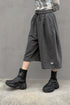 Mayte × Cycle ECHO STAR WASHED HALF PANTS -CHARCOAL-