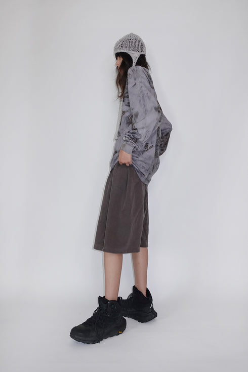 【RESTOCK】MISAKI USHIOZU × Cycle IRON RUST-DYEING LONG SLEEVE TEE -GRAYISH PURPLE- *Last1