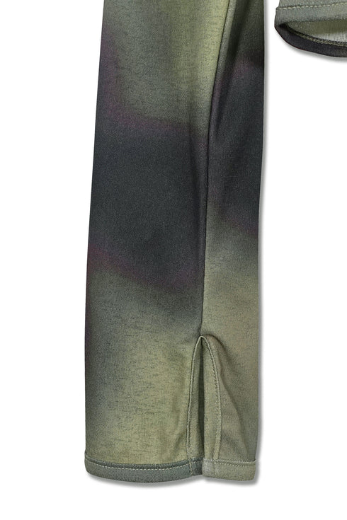 FLOWER DRAWSTRING TOPS -GREEN-