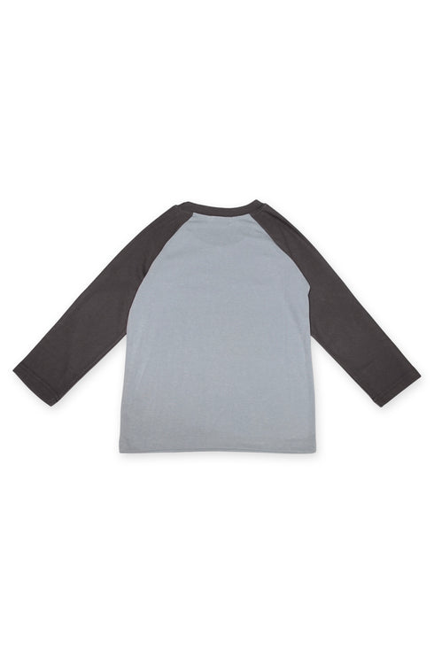 FEUERGOD × Cycle STAR RAGLAN TEE -CHARCOAL×ASH BLUE-