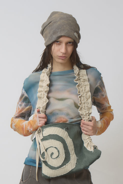 CERAGiGi × Cycle SPIRAL SHOULDER BAG -MOSS GREEN-