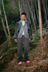 LOGO WASHED SWEAT PANTS -CHARCOAL- *Last1