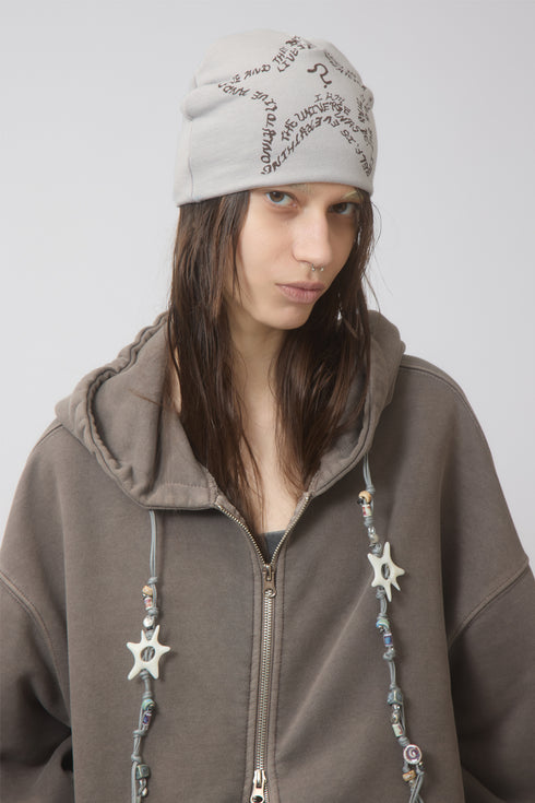 FEUERGOD × Cycle STAR BEANIE -LIGHT GRAY-
