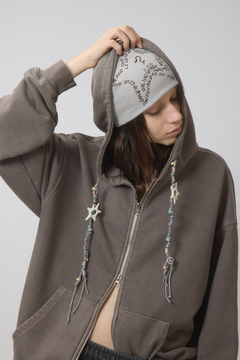 FEUERGOD × Cycle STAR BEANIE -LIGHT GRAY-