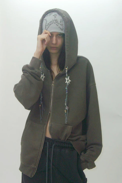 FEUERGOD × Cycle STAR BEANIE -LIGHT GRAY-