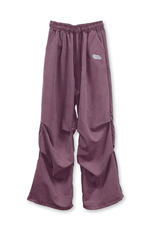 【PRE-ORDER】FADED STACK TUCK PANTS -BURGUNDY-
