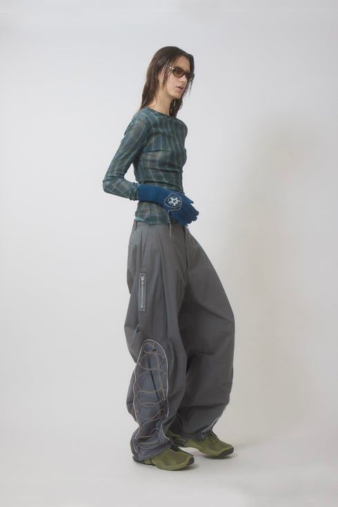 METAMORPHOSIS TROUSERS -GRAY-