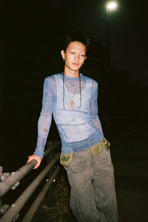 Mayte × Cycle SECOND SKIN TOPS "sky"