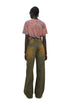 CIRCLE CUT-OUT WIDE PANTS -RUSTED BROWN- *Last1