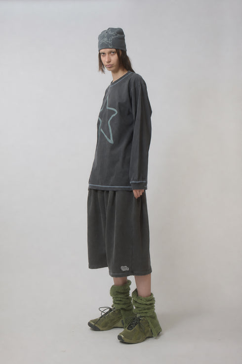 FEUERGOD × Cycle STAR LONG SLEEVE TEE -CHARCOAL-