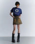【RESTOCK】CIRCLE CUT-OUT MINI SKIRT -RUSTED BROWN- *Last1