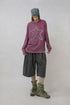 FEUERGOD × Cycle STAR LONG SLEEVE TEE -DARK RED-