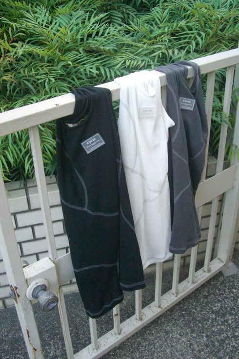 EXPOSED SEAMS TANK TOP -CHARCOAL- *Last1