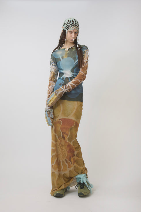 【PRE-ORDER】SPIRAL COLONY GEKKO LONG SKIRT