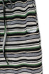 MULTICOLOR STRIPE DRAWSTRING SKIRT -GREEN MIX-