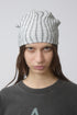 WAVY CHECK BEANIE -GRAY MIX-