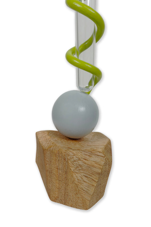 IRon PiP × Cycle TWO BALL FLOWER VASE -GRAY×GREEN-