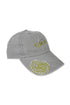 SPIRAL EMBROIDERY CAP -GRAY-