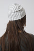 WAVY CHECK BEANIE -GRAY MIX-